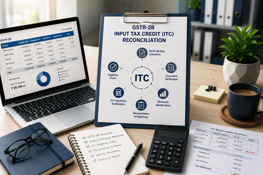 GSTR-2B Input Tax Credit (ITC) Reconciliation - Best CA Firm in India